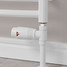 M-TRV-072-ST-WW-CU01 - Ramone Modern TRV All White Towel Radiator Valves With Sleeves M-TRV-072-ST-WW-CU01 - Ramone Modern TRV All White Towel Radiator Valves With Sleeves